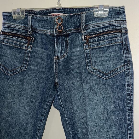 Vtg~Z Cavaricci Jeans~Select Brand~ Denim Crop Pants~Size 9 - Picture 4 of 14